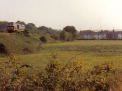 
D7029 near Goathland, NYMR, North Yorkshire, June 1982